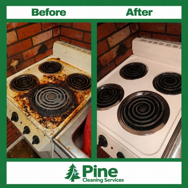 Before and after: stovetop